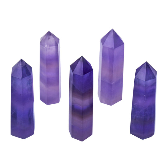 Purple Fluorite Stone Tower【4inch】
