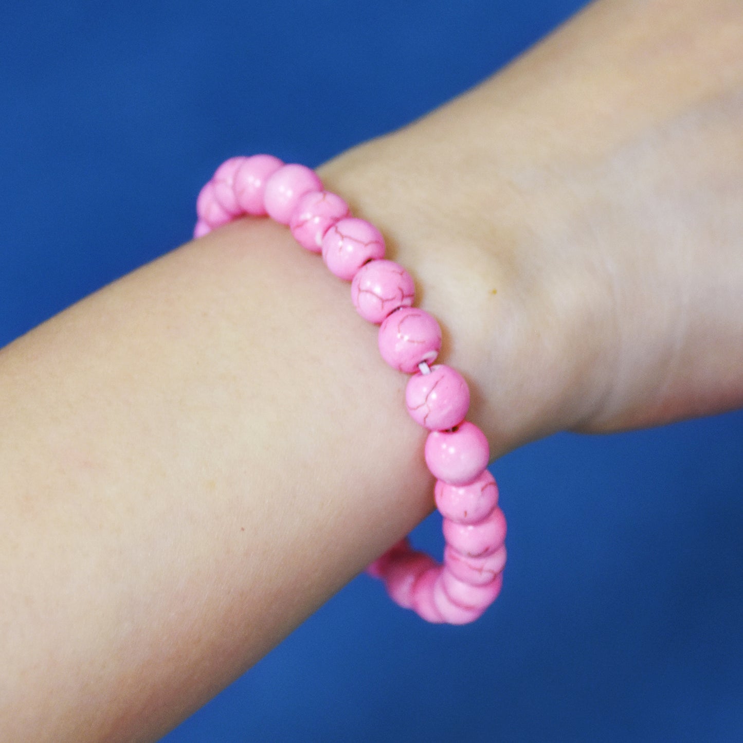 Pink Turquoise Bracelet 【8mm】【19cm】